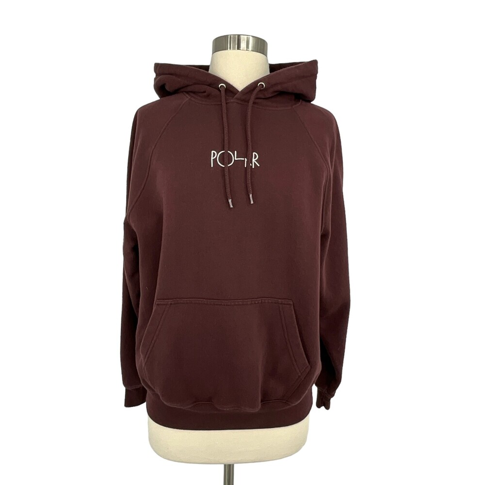 Polar Skate Default Hoodie Sweatshirt Size XS Brown Long Sleeve Skateboard